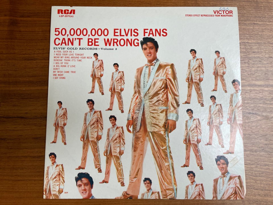 LP, Elvis 50.000 fans Can´t be Wrong , Pop