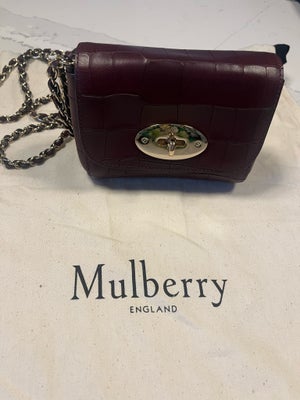 Crossbody, Mulberry, læder, Super fin og helt som ny Mini Lily i farven Oxblood. Denne smukke mini u