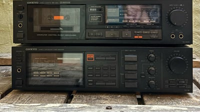 Stereoanlæg , Onkyo, TA 2026 og TX 36, God, Klassisk anlæg. Retro men cool. ONKYO Stereo Kassette. O