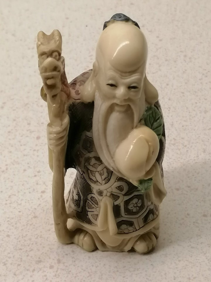 Gammel kinesisk netsuke figur, Gammel kinesisk netsuke