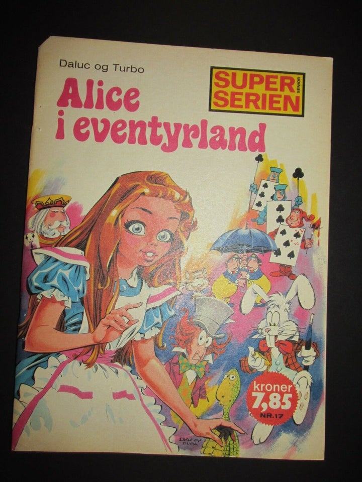 Tegneserier, Super serien senior 17 : Alice i Eventyrland.