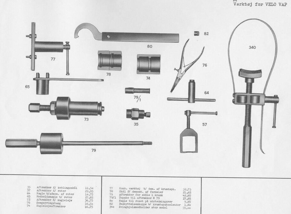 Købes: VeloVap værktøj. Specialværktøj til motor...