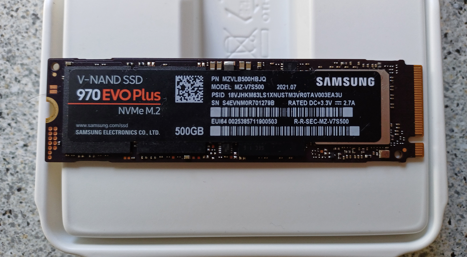 Samsung 970 Evo Plus 500 gb M.2, 500 GB, Perfekt