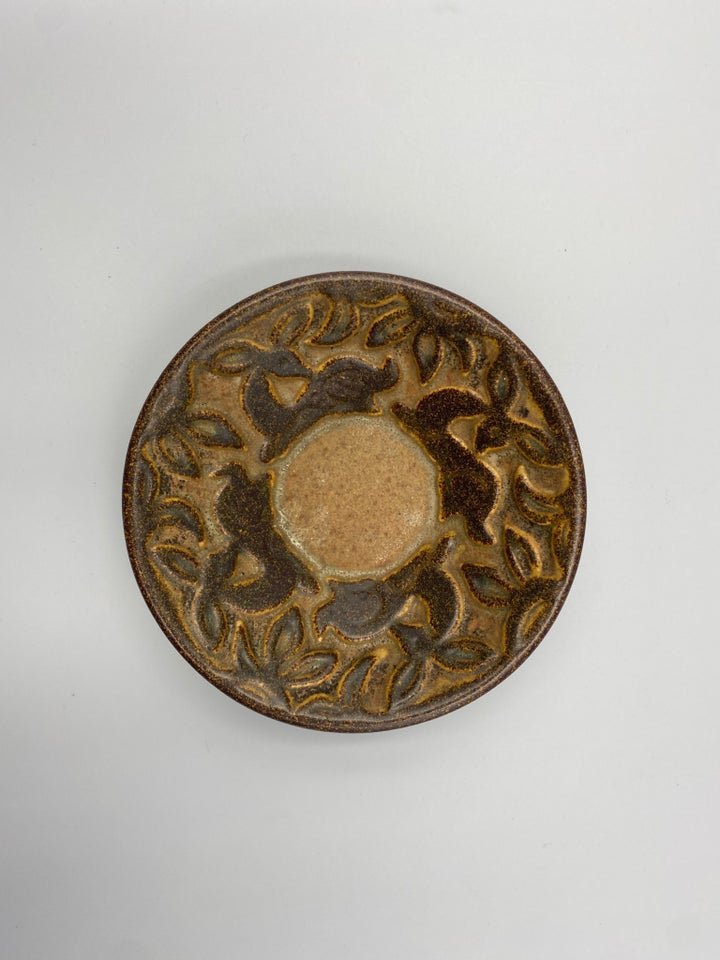 Keramik skål med hjorte, Michael Andersen, Bornholm