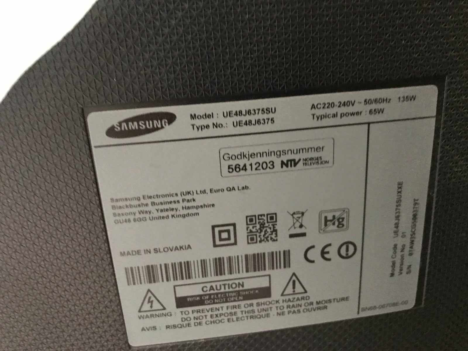 LCD, Samsung, ue48J6375SU