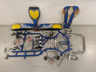 Gokart, Praga (IPK), 125 ccm, modelår 2018, Praga DD2 chassis, næsten komplet men mangler bagakslen 