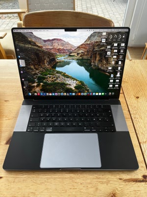 Andet mærke Macbook, M1 Max 32 core GHz, 32 GB ram, 1000 GB harddisk, Perfekt, MacBook Pro, 16" 2021