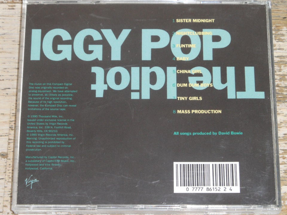 IGGY POP: THE IDIOT, rock