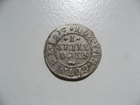 Danmark, mønter, SMUK 1 SKILLING 1676. CHR.V