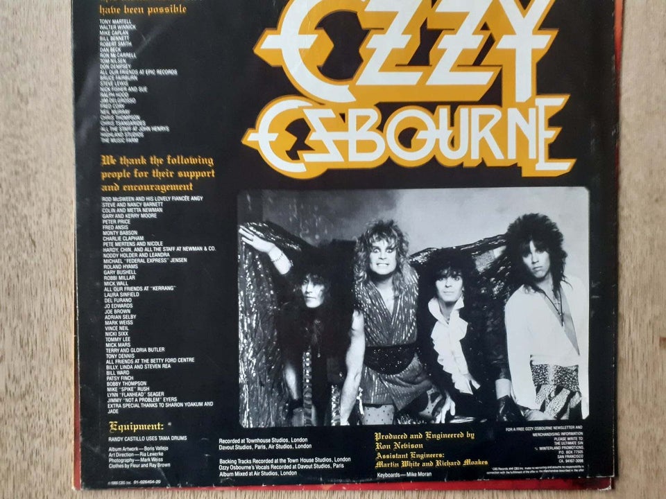 LP, Ozzy Osbourne, The ultimate sin