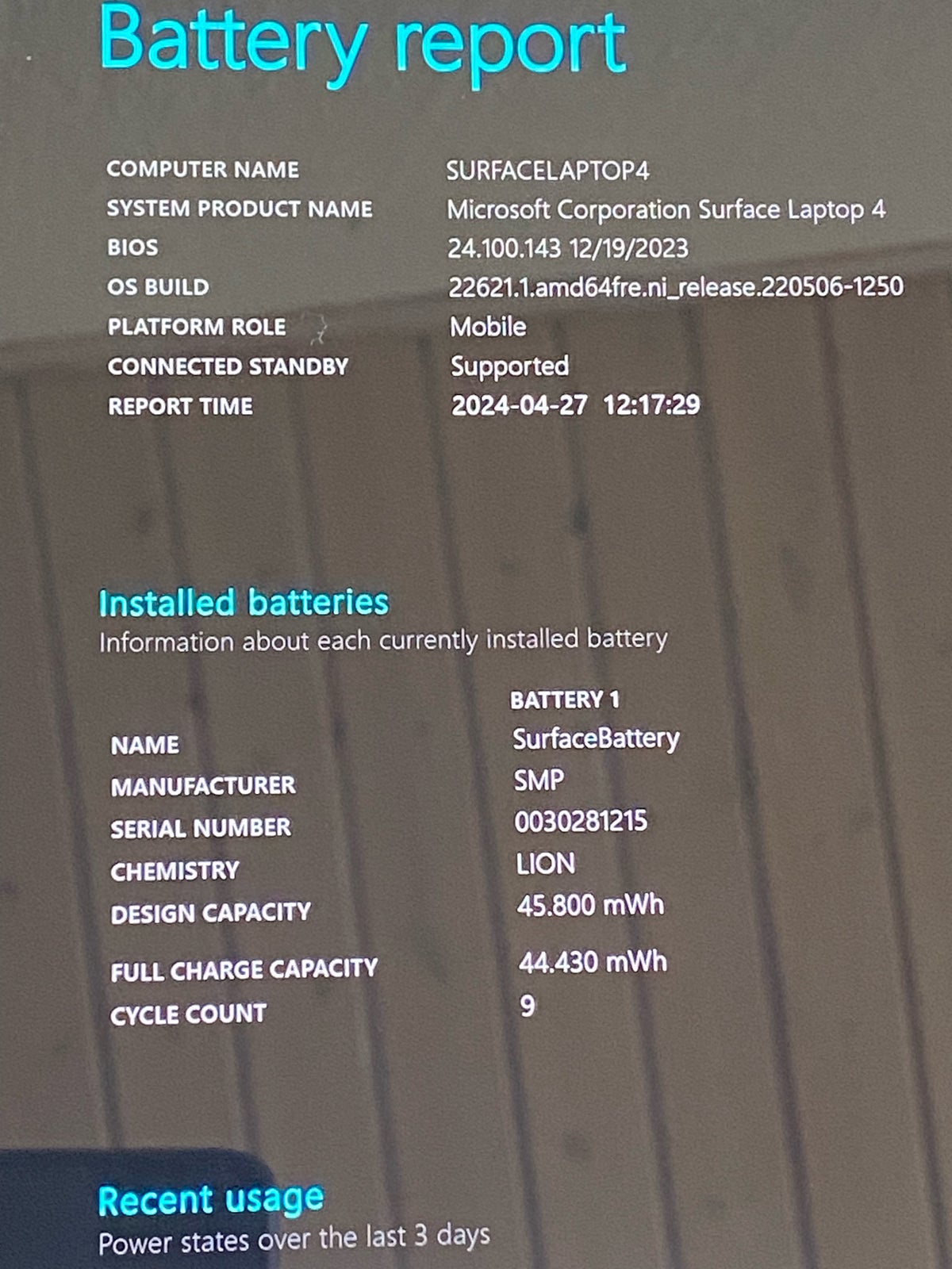 Microsoft Surface Laptop 4, 1.2/3.0/4.8 GHz, 16 GB ram