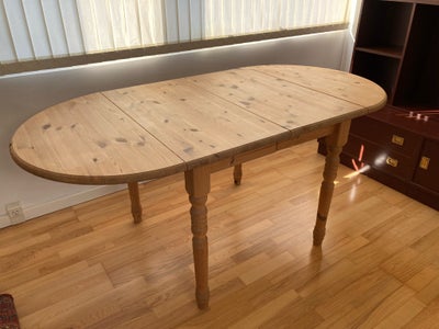 Spisebord, Træ, b: 85 l: 212, Lækkert, massivt træ-spisebord, der kan justeres på fire forskellige m