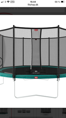 Trampolin, Berg, Vi sælger vores Berg trampolin. Den er 330 i diameter - se billede. Trampolinen er 