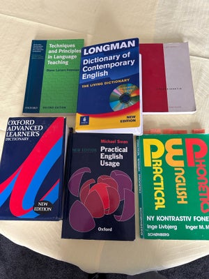 Engelske bøger, Ukendt, Div bøger og ordbøger til engelsk 