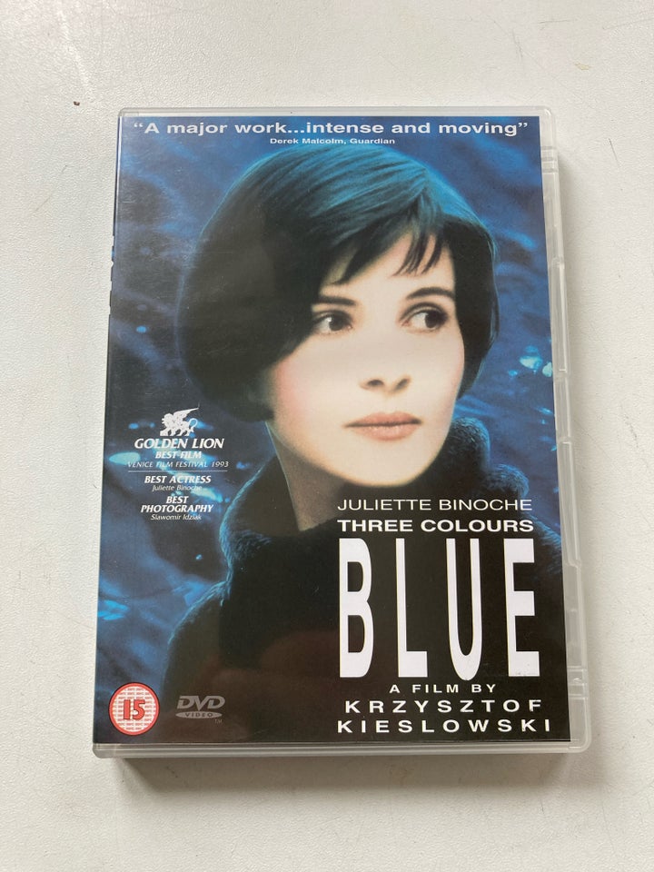 Bleu / Blue / Blå, instruktør Kieslowski, DVD