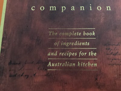 The cook s compagnion, Stephaninalexander, emne: mad og vin, Sjælen kokkebog. 800 sider. Sælges for 