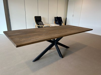 Spisebord, Massiv røget egetræ , Sit’n Sleep, b: 100 l: 240, Super flot plankebord. Perfekt til et k