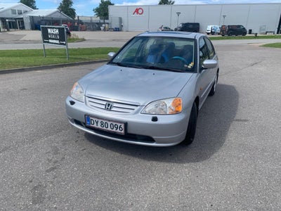 Honda Civic, 1,6 ES, Benzin, 2001, km 195000, sølvmetal, nysynet, klimaanlæg, aircondition, ABS, air