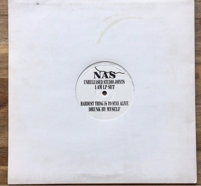 EP, Nas, Unreleased Studio Joints I Am LP Set, Hiphop, UK.
Uofficiel EP med 4 numre.
Flot stand.

Ha
