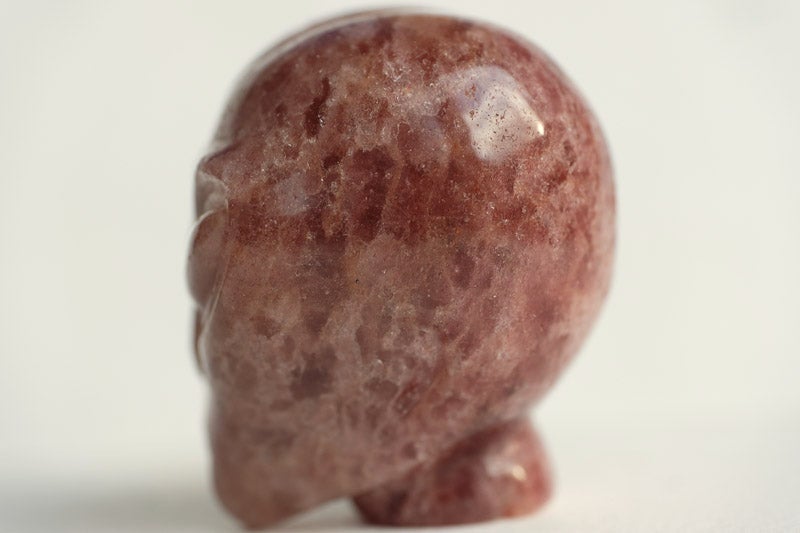 Smykker og sten, Krystal alien kranie - Jordbær kvarts