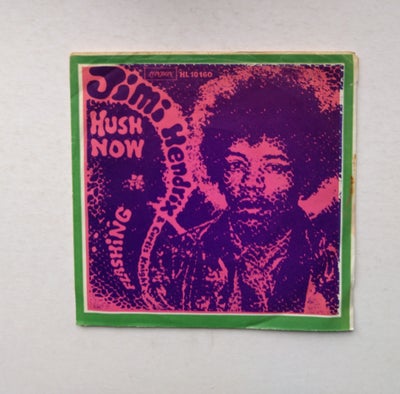Single, Jimi Hendrix, Hush now / Flashing, 
Original single udgivet i Danmark på London HL 10 160 (1
