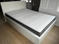 1½ seng, IKEA Malm inkl. madras, b: 155 l: 210 h: 100