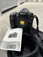 Nikon D90, spejlrefleks, 12.3 megapixels