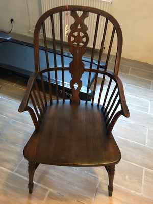 Spisebordsstol, Træ, Windsor stol, b: 45 l: 45, Flot og velholdt.