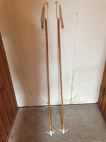 Skistave, Vintage bambus skistave, str. 130 cm.