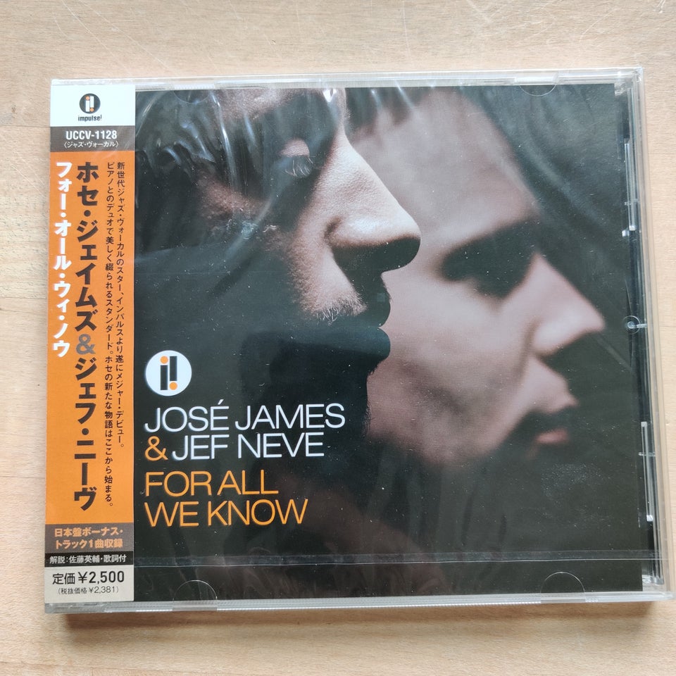 José James & Jef Neve: For all we know, jazz – dba.dk – Køb og