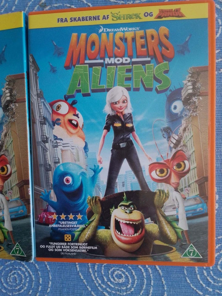 Monsters Mod Aliens, instruktør dansk, DVD