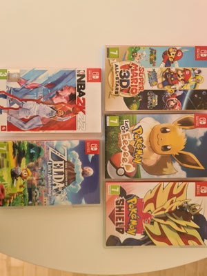 Switch spil, Nintendo Switch, Mario party 3D all star - 300kr SOLGT

Pokemon let's go Eevee - 300kr
