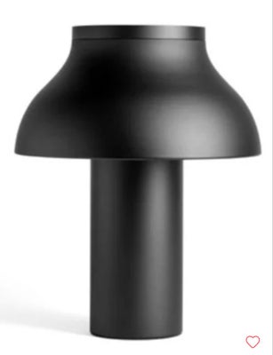 Anden bordlampe, HAY Ny, Stor sort HAY bordlampe, ubrugt og i original emballage, Ø 40 cm. 
Har 3 ly