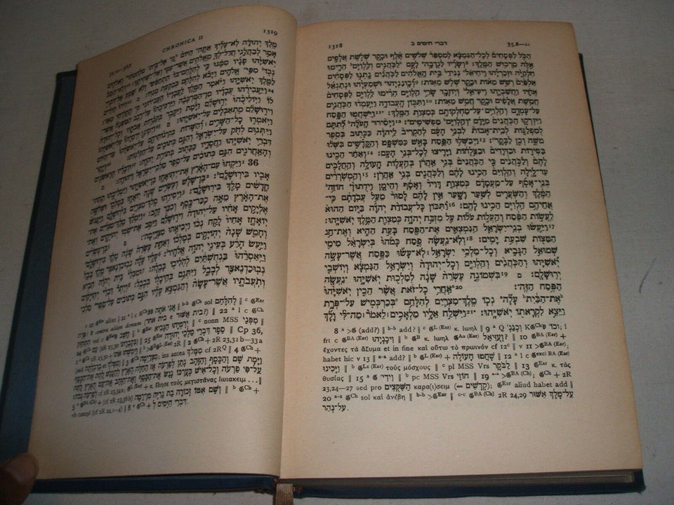 Biblia Hebraica, Edidit Rudolf Kittel, emne: religion
