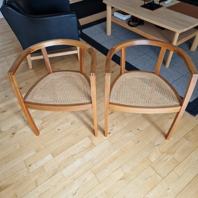 Anden arkitekt, stol, Hansen & Sørensen, Sælger disse 2 smukke og velholdte armstole i mah. med flet