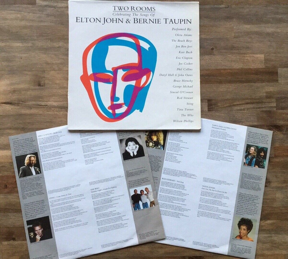 LP, Elton John & Bernie Taupin, Two Rooms (2 LP)