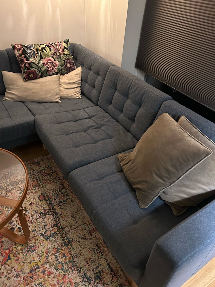 5 Pers sofa fra Ikea Landskrona blå stof , Landskrona