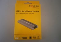 Delock M.2/USB-C, ekstern, 0 GB