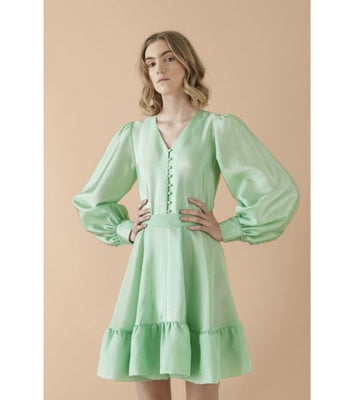 Anden kjole, Stine Goya, str. S,  Mint grøn / Jade,  Polyester,  Næsten som ny, Farrow kjole i en sm