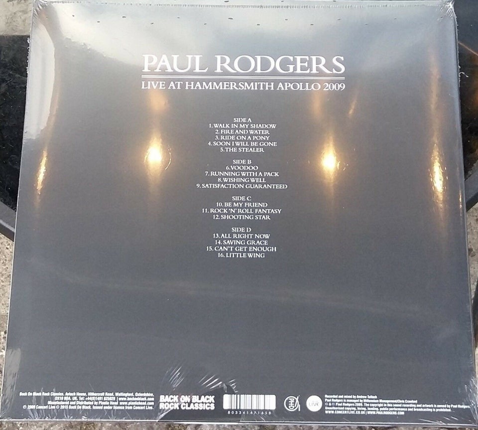 LP, Paul Rodgers:, live +