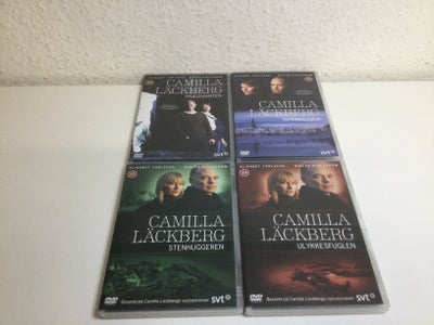 DVD, TV-serier, Camilla lackberg   Film/krimi 

Prædikanten 
Isprinsessen 
Stenhuggeren 
Ulykkesfugl