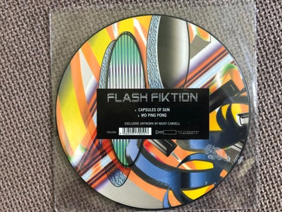 Maxi-single 12", Flash Fiktion, Capsules of Sun/Mo Ping Pong, Indie, Det engelske band Flash Fiktion