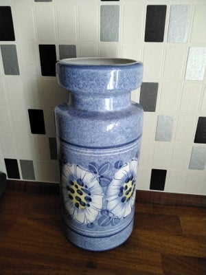 Keramik, VASE, JAWE, Håndmalet WEST GERMANY  vase fra  JAWE,   27 cm i perfekt stand,  kan sendes