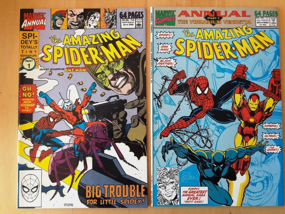 US Marvel Annuals med Spiderman, dba.dk Køb og Salg af Nyt og Brugt