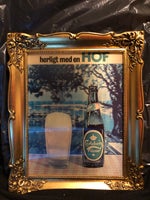 Ølbrikker, Hof Carlsberg reklame billede med glas vippe