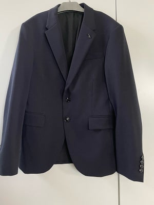 Blazer, Zara, str. S, Mørkeblå , Bomuld og polyester , Næsten som ny, Købt for 500kr