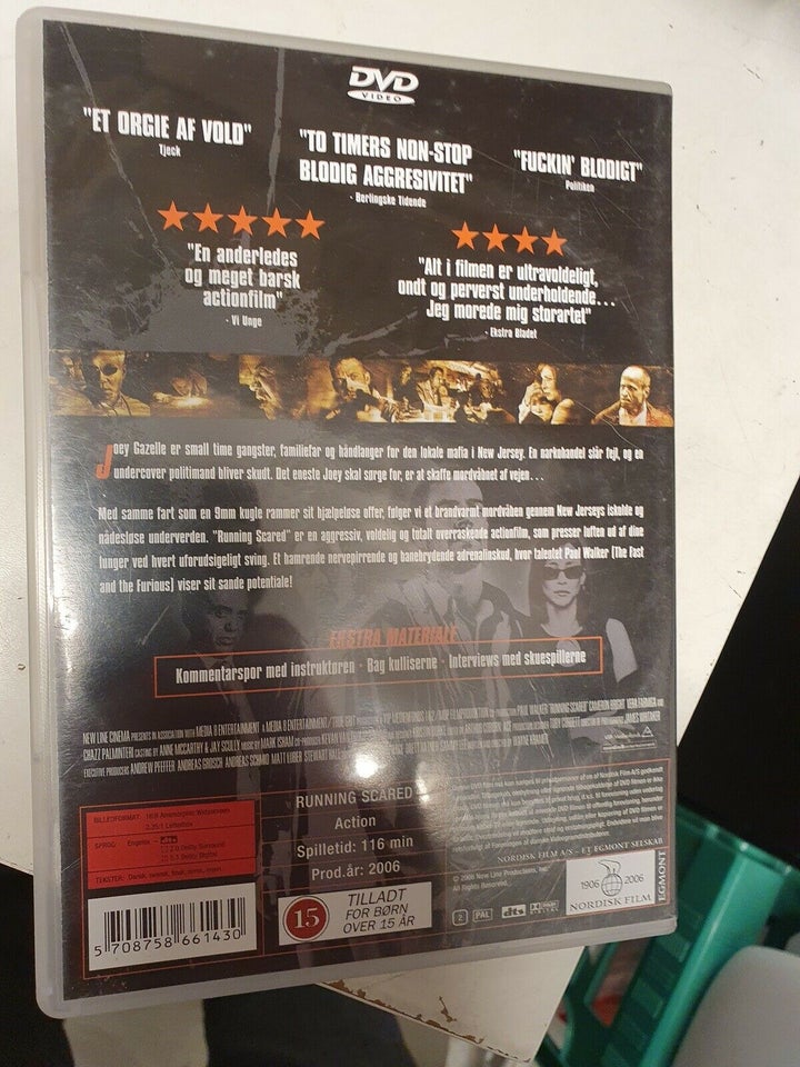Running Scared, DVD, action