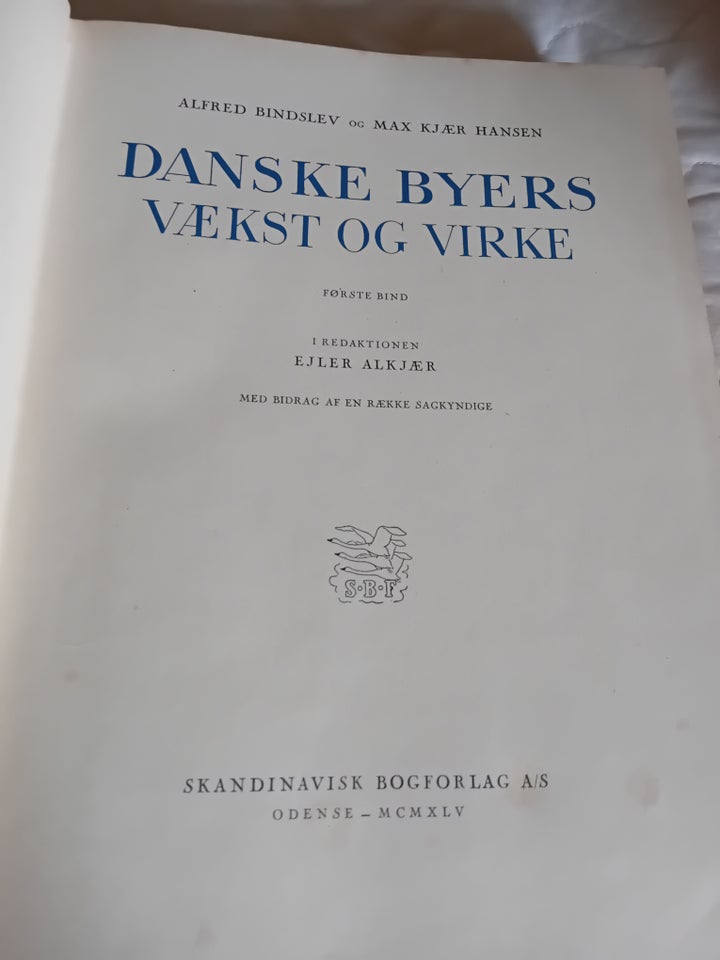 Danske Byers Vækst og Virke, Alfred Bindslev og Max