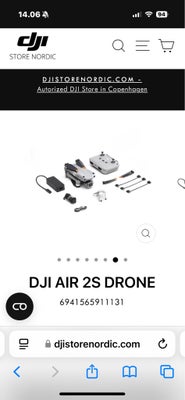 Drone, DJI DJI Combo 2s, Helt ny aldrig pakket ud. Kvittering haves.