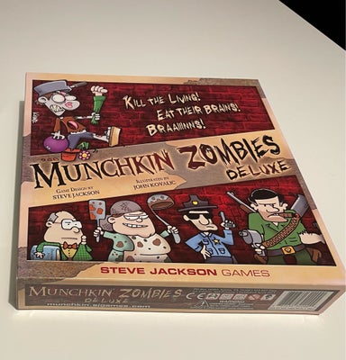 Munchkin Zombies de luxe , kortspil, English version, never used. Can be used as present